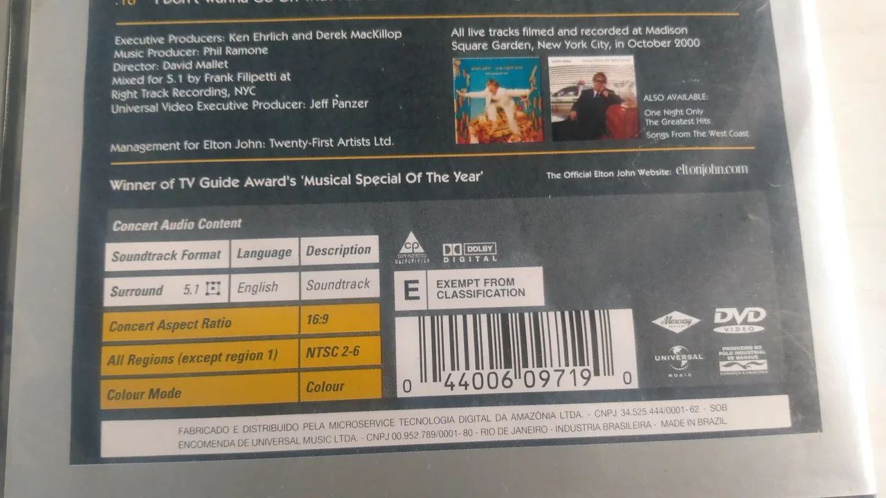 DVD original Elton john show.  - Foto 6