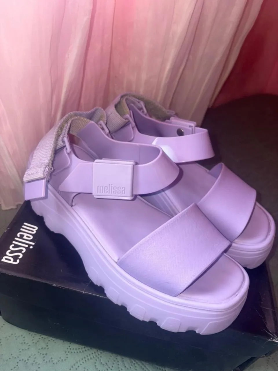 Sandália Melissa Roxo Lilás Plataforma