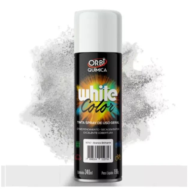 Tinta spray uso geral 340ml (Varias cores) - Foto 2