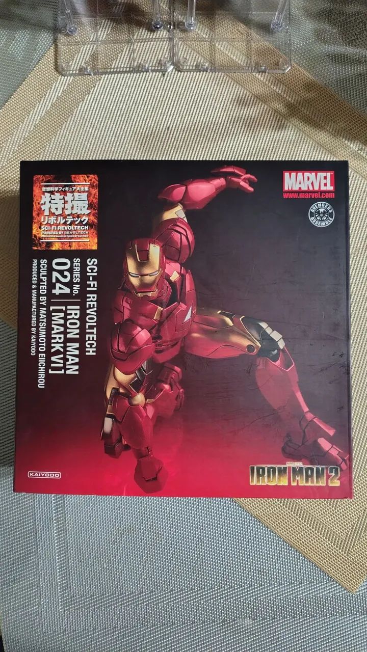 Iron Man Mark 6 Filme Iron Man 2 KAIYODO Sci-Fi Revoltech 024 compatível c/ Marvel Legends