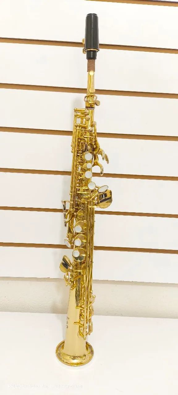 Sax soprano marca M E revisado dourado  - Foto 2