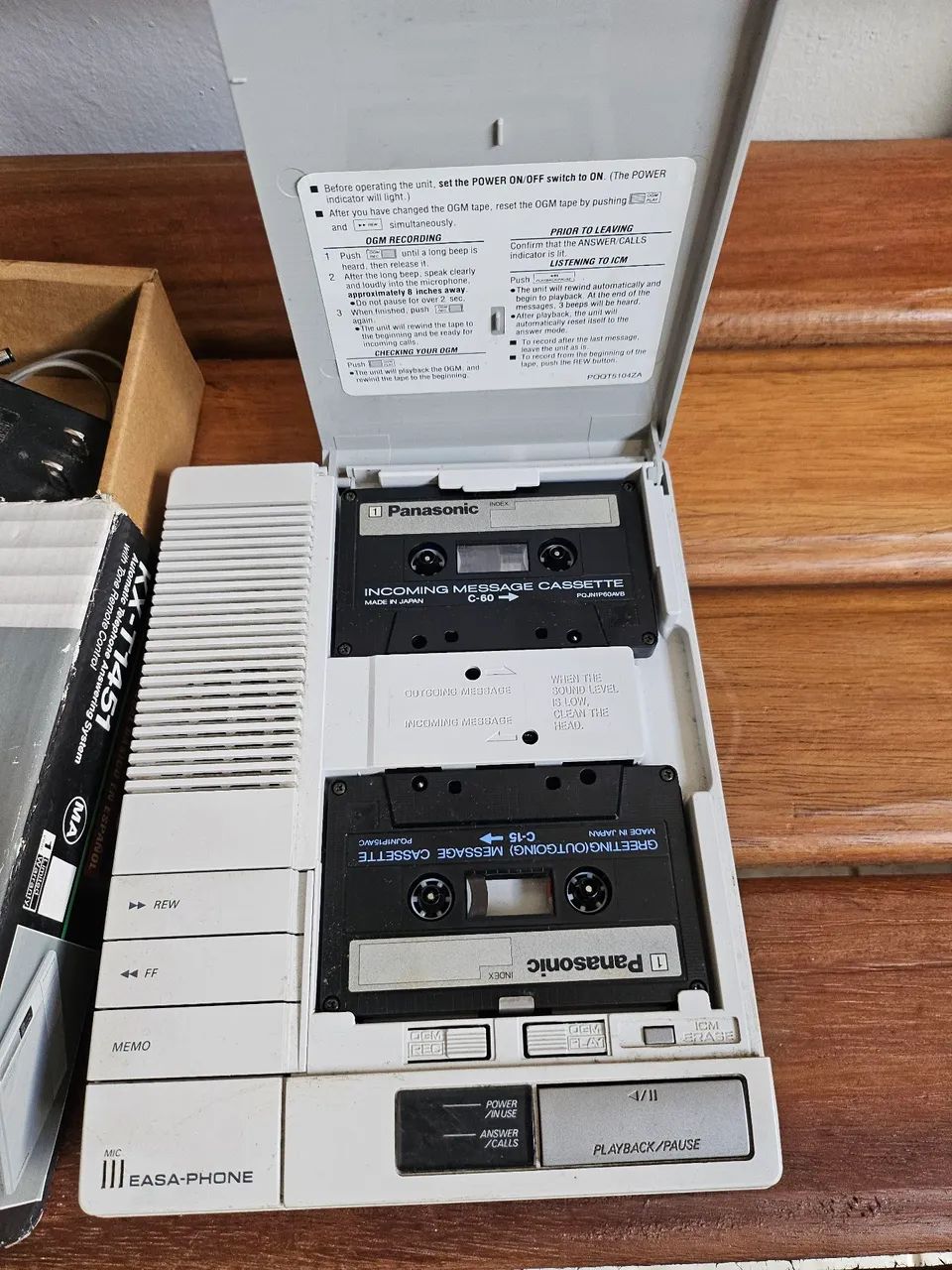 Secretaria Eletronica Panasonic kx-t1451 Vintage - Foto 2