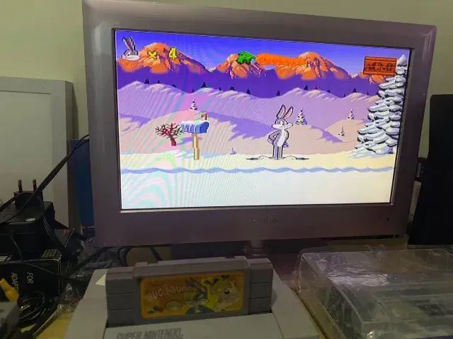 Jogo Bugs Bunny Rabbit Rampage Pernalonga Super Nintendo
