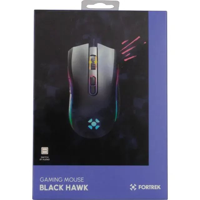 Mouse Gamer Fortrek Black Hawk RGB 7200DPI Switch By Huano - WZetta - Foto 3