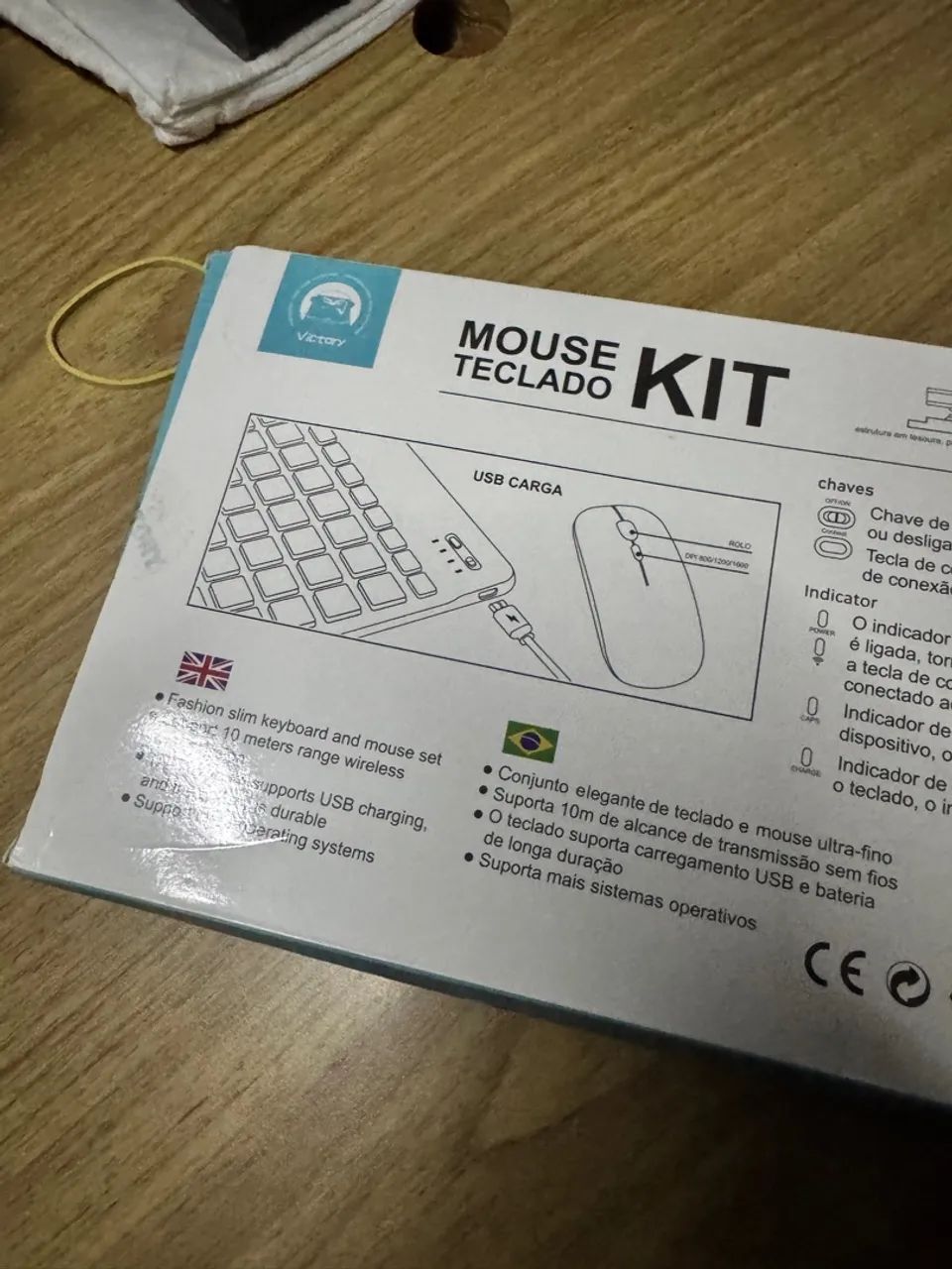 Kit Teclado e Mouse Sem Fio Victory - Novo! - Foto 2