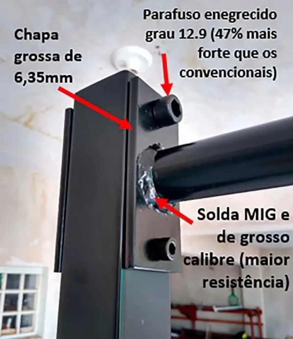 Rack de agachamento / Supino e Barras maciças de 180cm e 150cm64314891802114121