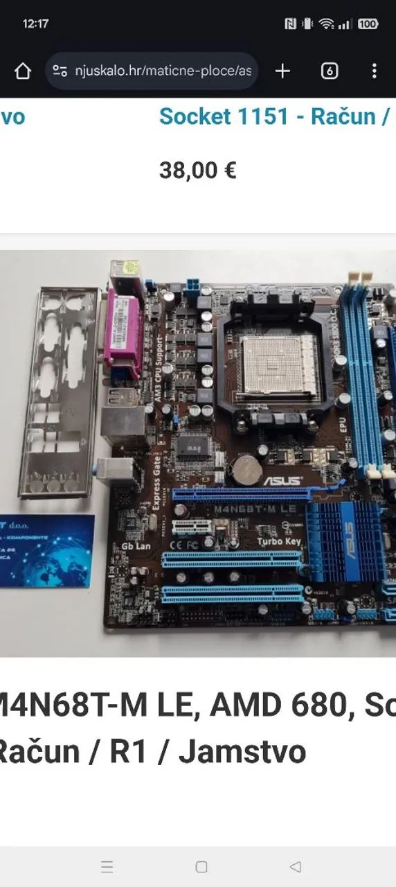 Placa-Mãe ASUS M4N68T-M LE AM3 - Foto 2