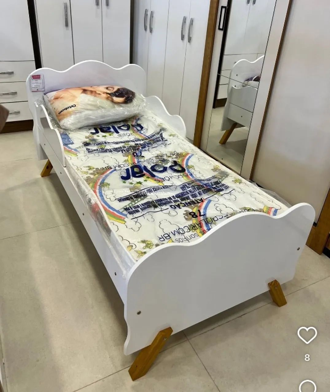 Cama Infantil Branco 