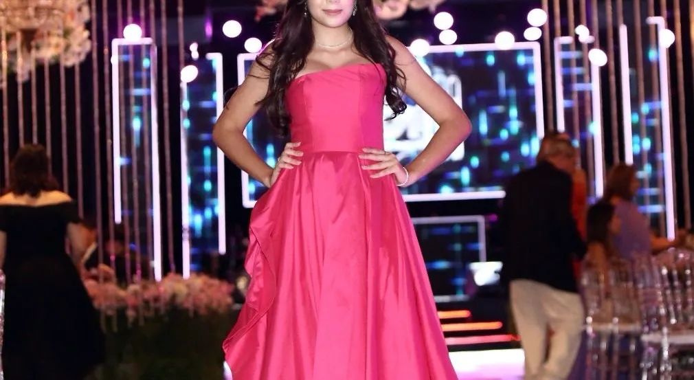 Vestido de festa rosa