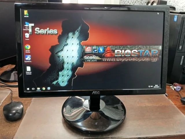 Torro monitor AOC 19 polegadas led saída VGA não tem HDMI em perfeito funcionamento não ac - Foto 5