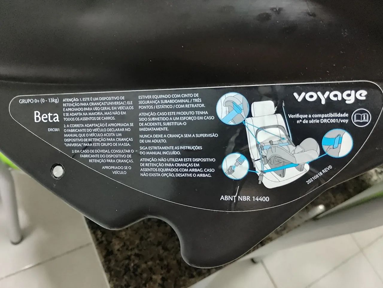 Cadeirinha de Carro Bebê Voyage Bébé - Foto 2