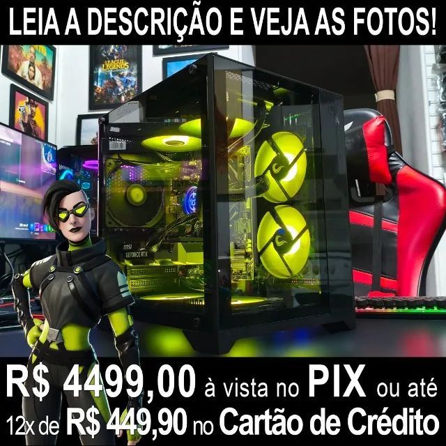 PC Gamer Ryzen 5 5500 c/ Radeon RX 6650 XT 8GB, 16GB/DDR4, 512GB/NVMe, Novo c/ Garantia!
