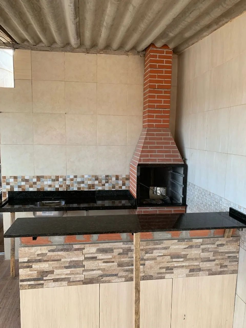 Área Gourmet - Granito Preto São Gabriel  - Foto 2