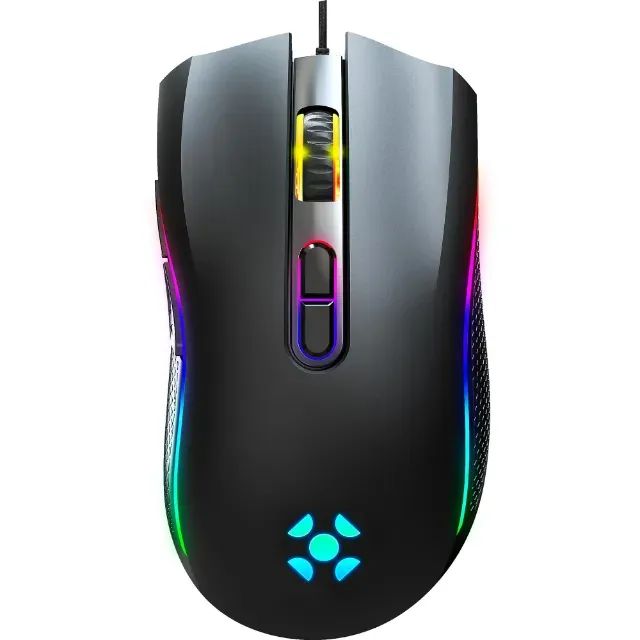 Mouse Gamer Fortrek Black Hawk RGB 7200DPI Switch By Huano - WZetta