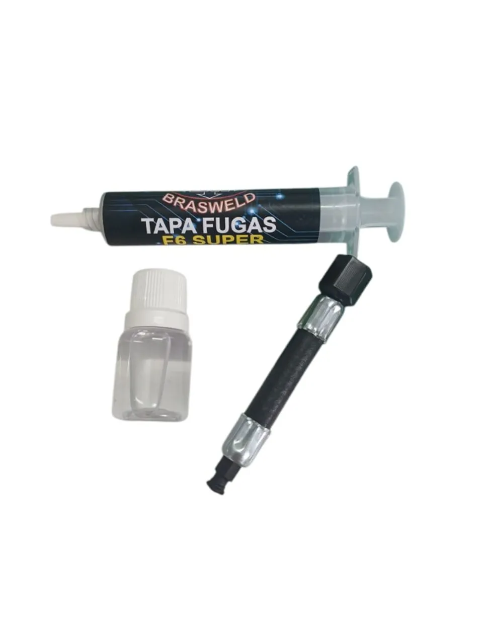 Tapa Fugas Refrigeração F6 Brasweld 15 Ml com mangueira