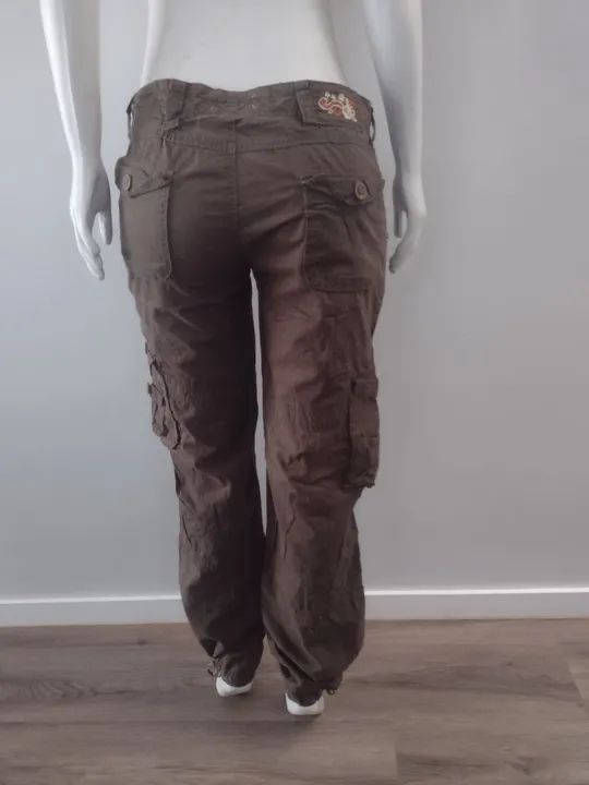 Calça Cargo Feminina Verde Militar - IMPORTADA - Foto 3
