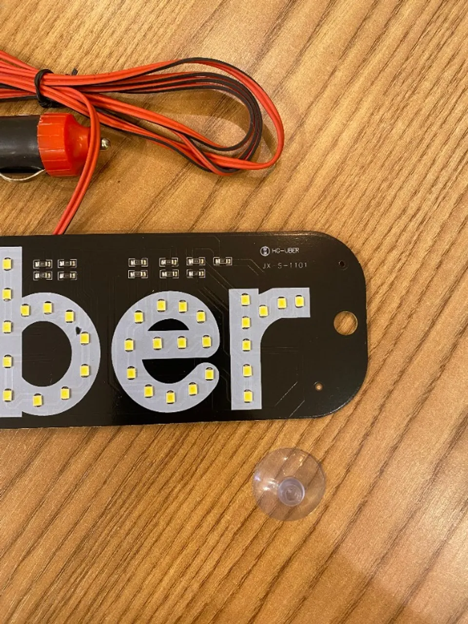 Placa Led Com Ventosa Letreiro Motorista De Aplicativo