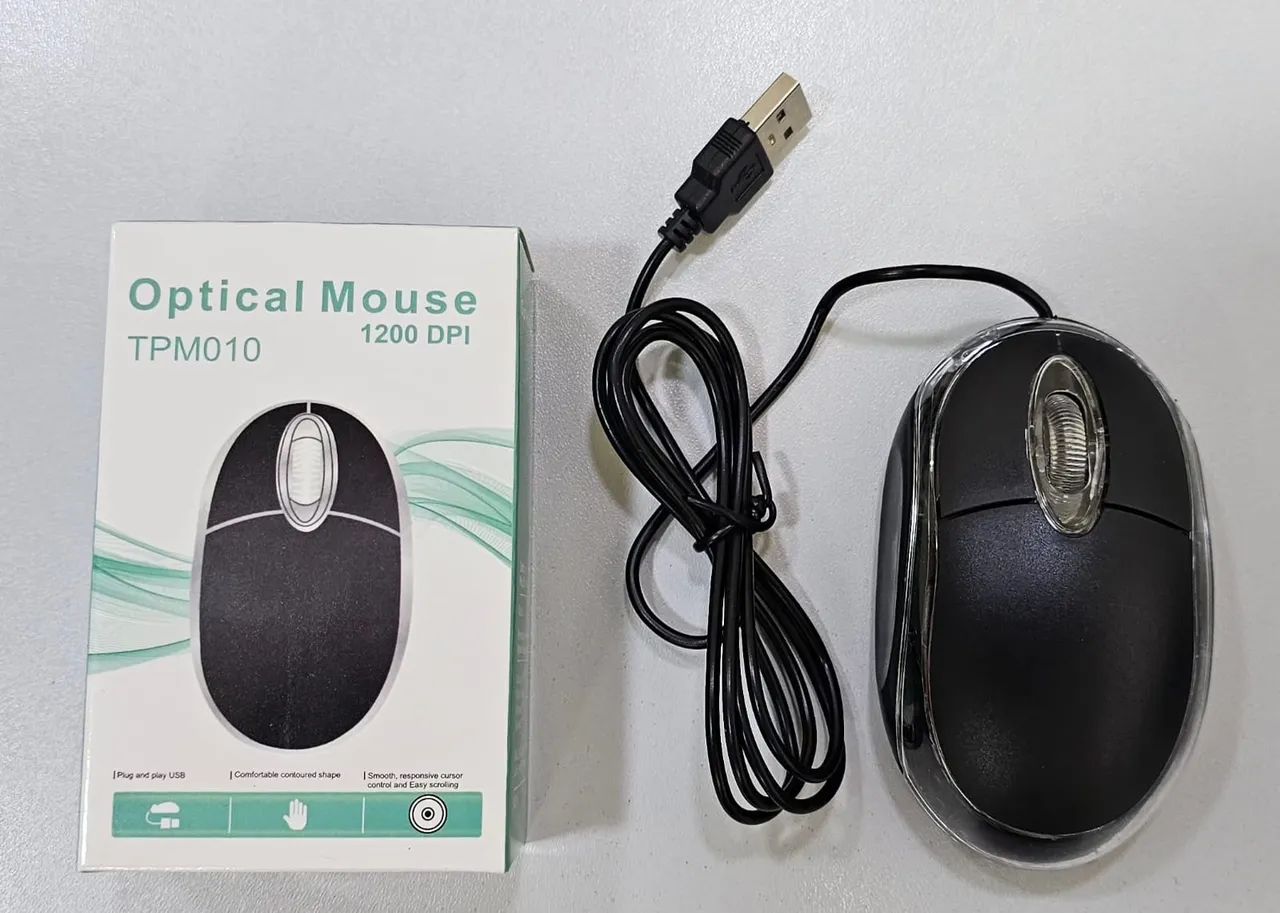Mouse Óptico TPM010 - 1200 DPI
