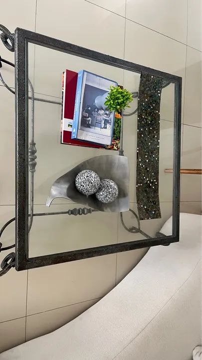 2 peças - Jogo de Mesa e Aparadouro Classico - Foto 5