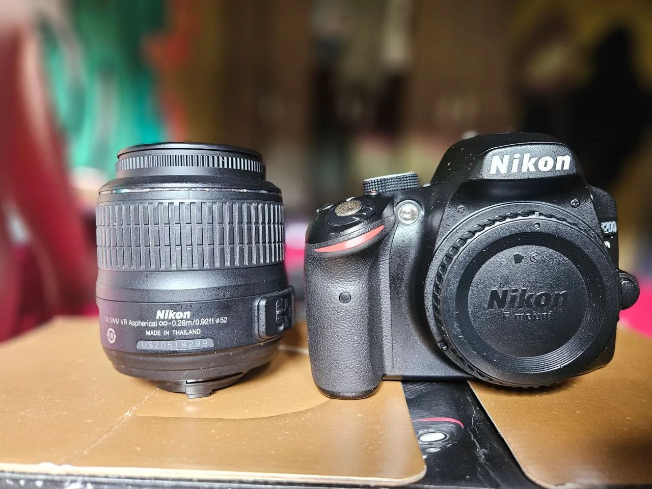 Câmera Nikon D3200+ 50mm + bateria e carregador original+ um cartão de memória 