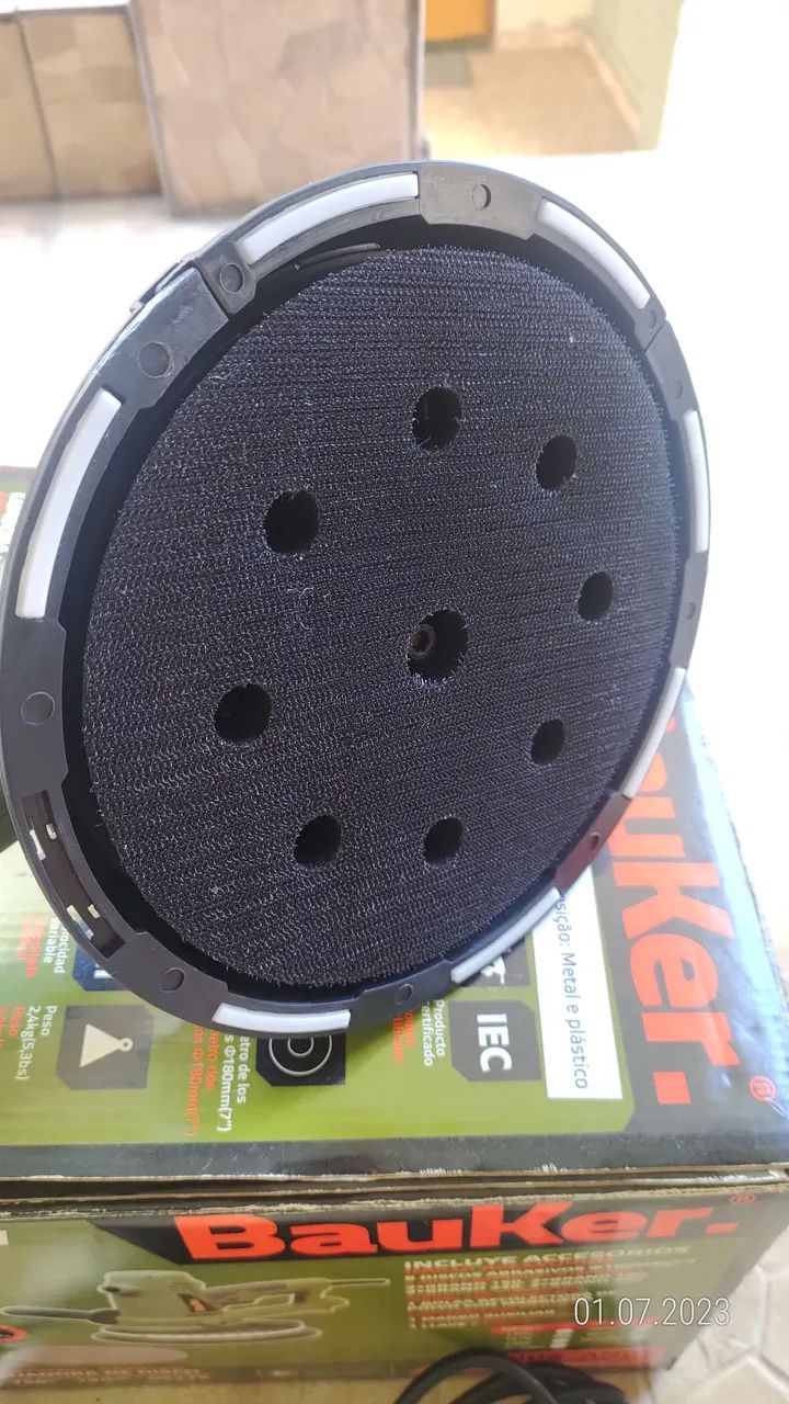 Lixadeira de parede Bauker 750w  127v<br>Modelo DS175 - Foto 4