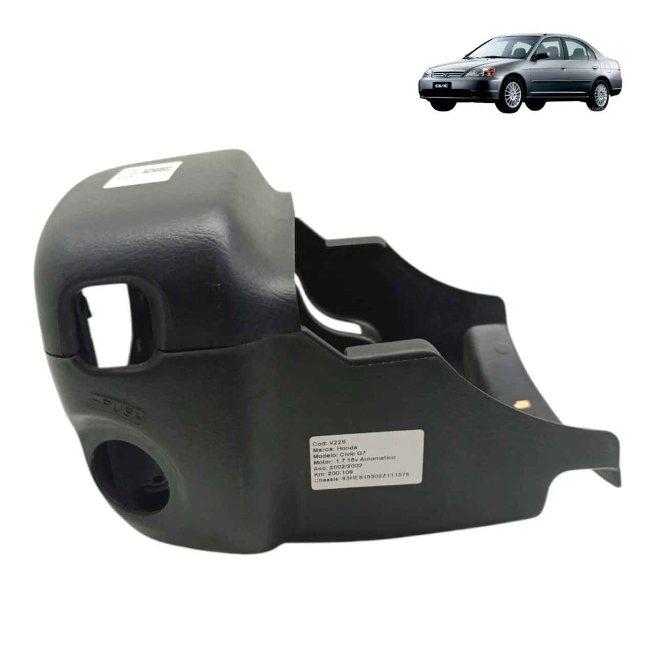 Par Acabamento Coluna Direção Honda Civic G7 2001 02 03 04