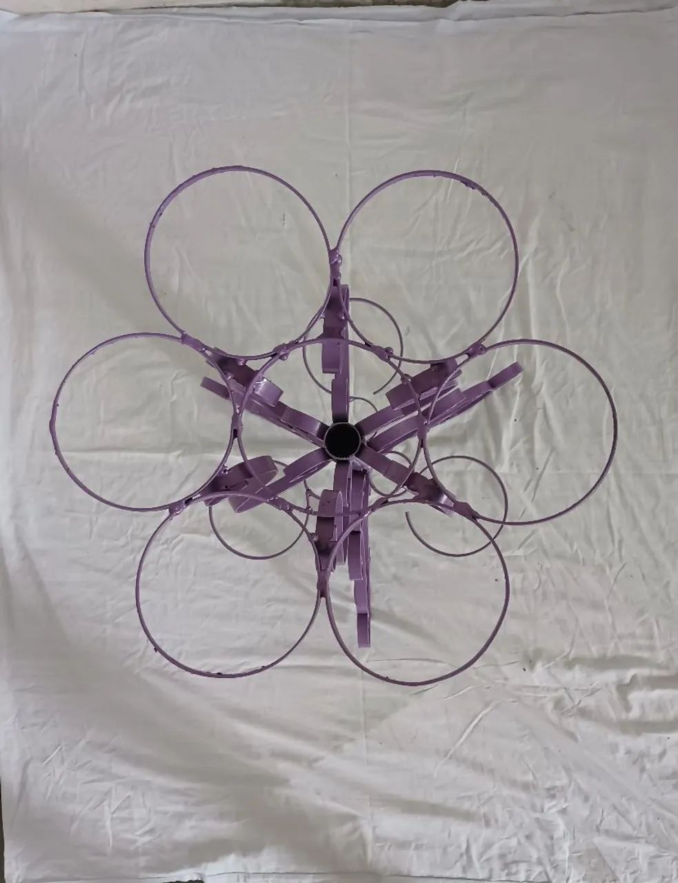 Suporte para Plantas Coluna Prato e 3 argola - Foto 2