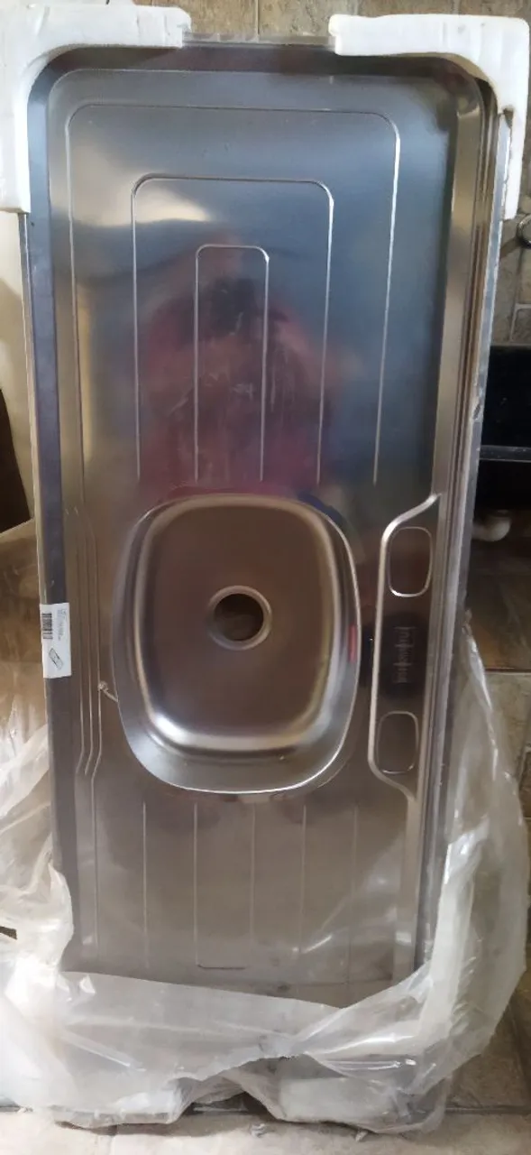 Pia em aço inox 1,40 x 0,53