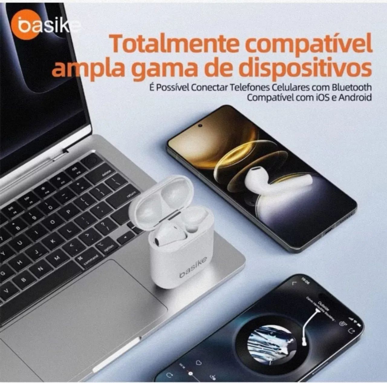 Fone de ouvido sem fio basike - Foto 4