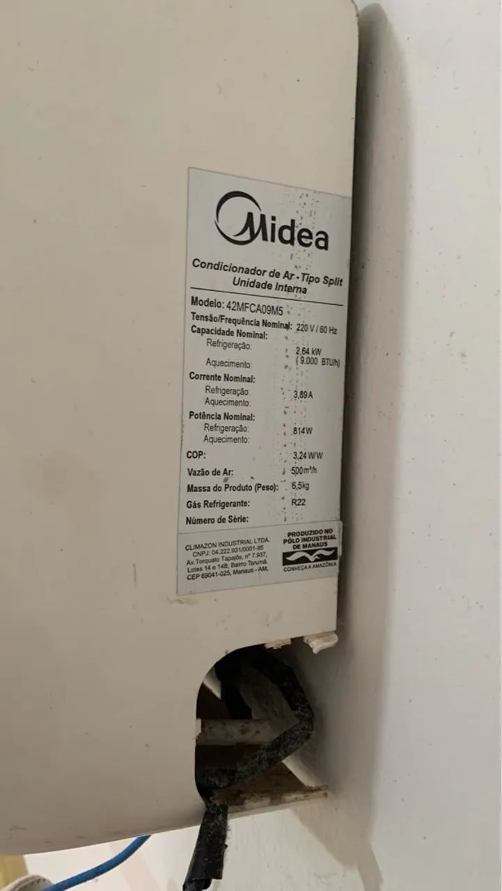 Ar Condicionado Split Midea 9000 BTUs - Foto 2
