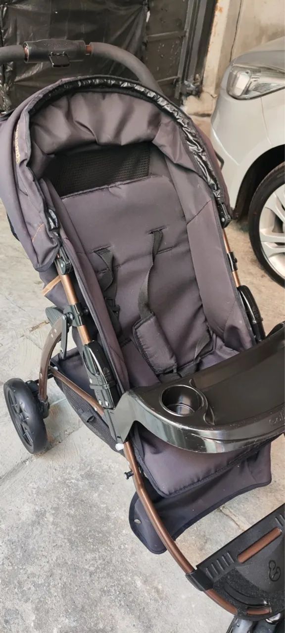 Carrinho de bebê Galzerano Cross trail preto/cobre - Foto 4