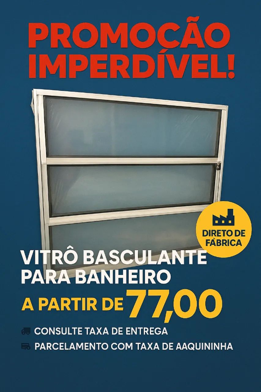 VITRÔ BASCULANTE PARA BANHEIRO A PARTIR DE R$ 77,0064842084603521120