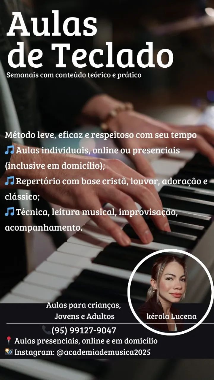 Aulas de Teclado para Todas as Idades