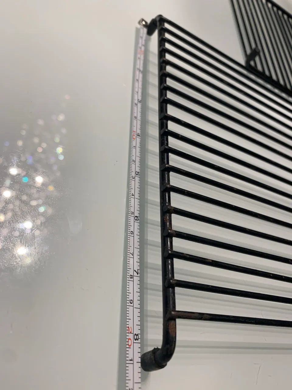 Descanso de panela quente tipo grelha em metal pintura eletrostática 19x21,5 cm - Foto 2