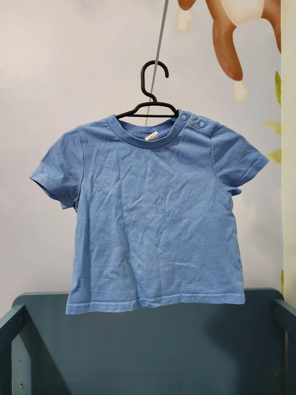 Camiseta Bebê Azul Unissex
