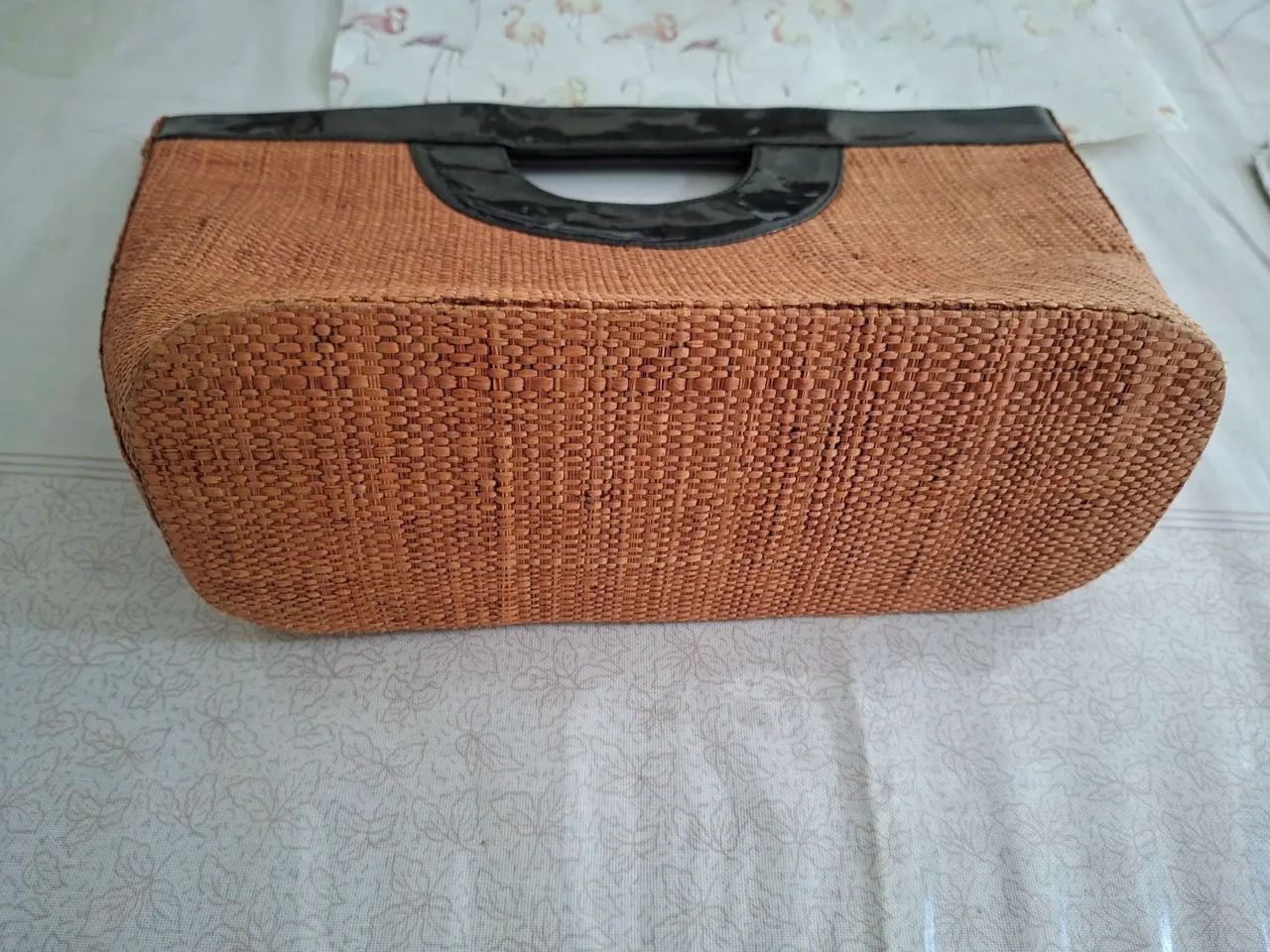 Bolsa de palha com feche de pressão - Foto 3