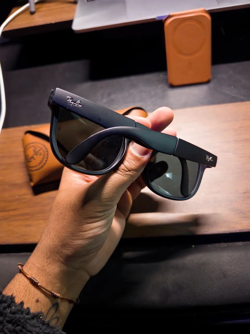 Óculos Rayban wayfarer dobrável  - Foto 4