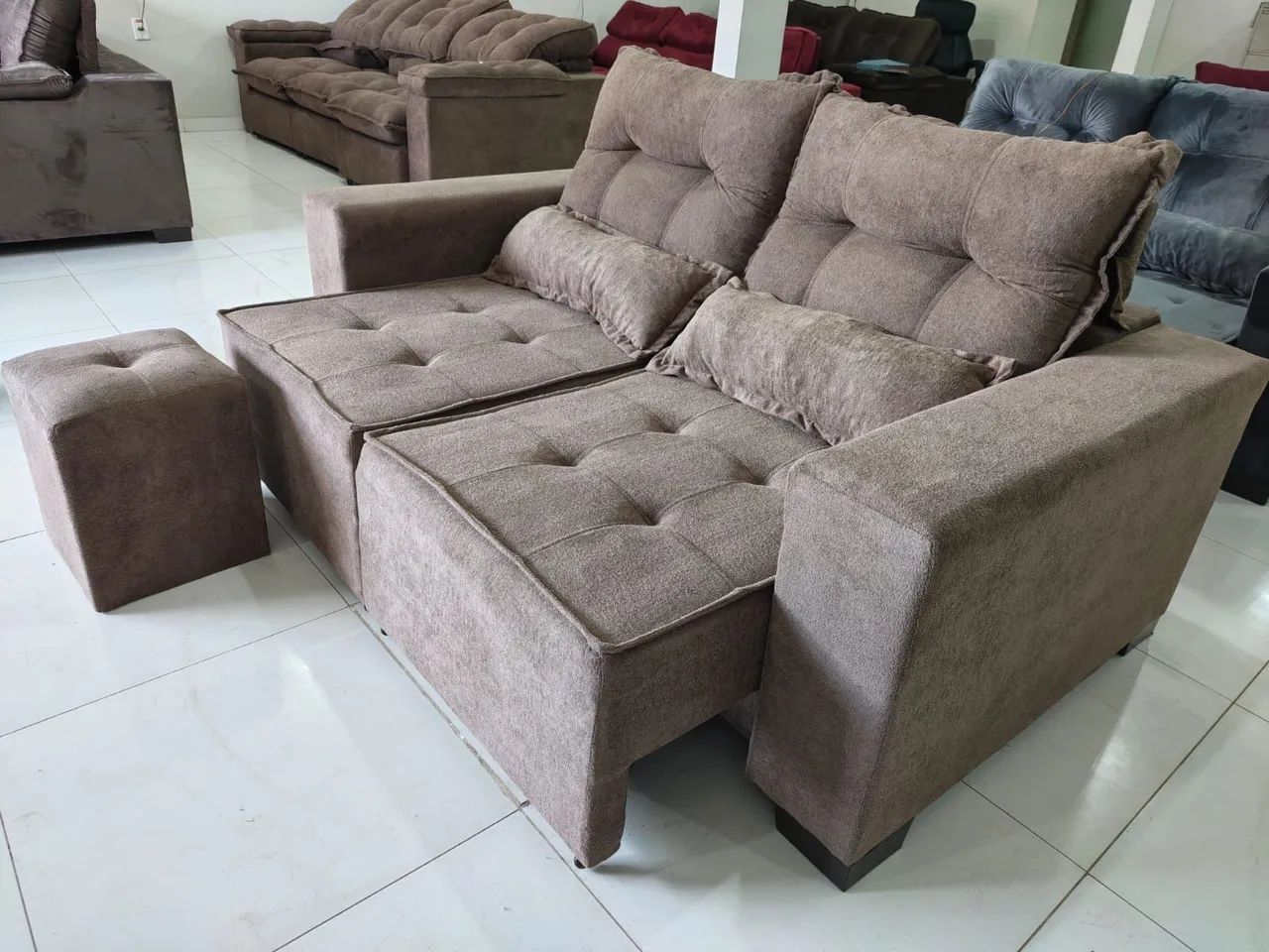Sofá Retrátil e reclinável em estoque Tam 1.80m - Foto 5