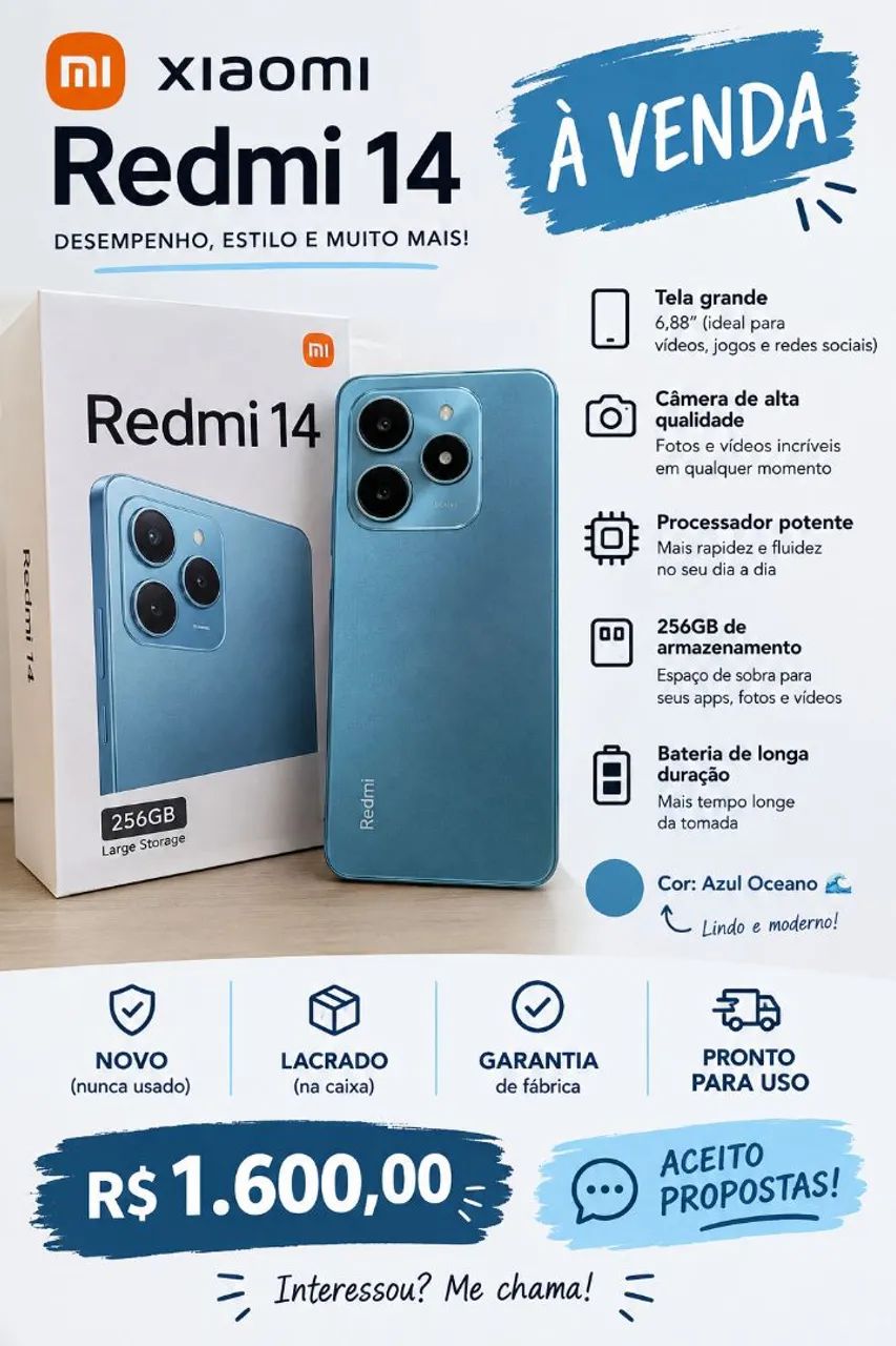 Xiaomi redimi note 14 novo 
