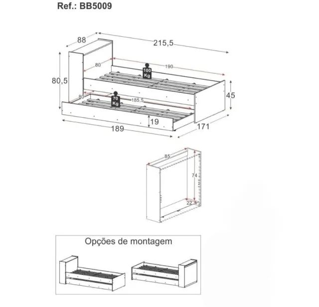 Promoção Bicama com Bau - 15/1/26    - Foto 2