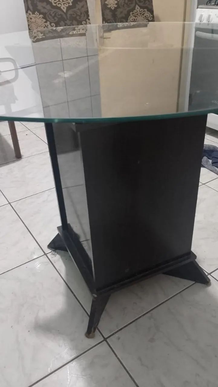 Mesa redonda de vidro  - Foto 4