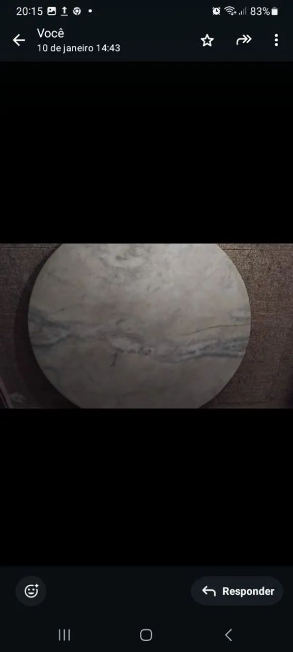 Tampo mármore redondo - Foto 2