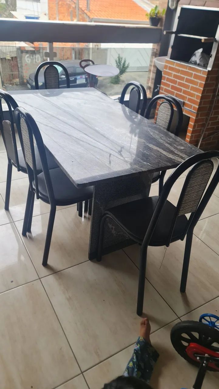 Mesa com. 6cadeiras - Foto 4