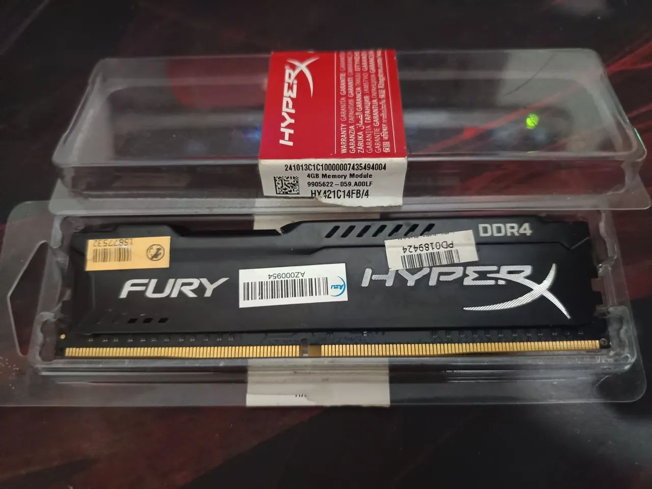 Memória ram ddr4 4GB