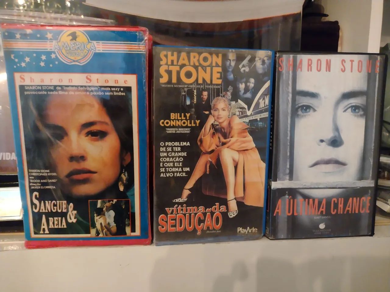 Lote de 3 Vhs Sharon Stone 