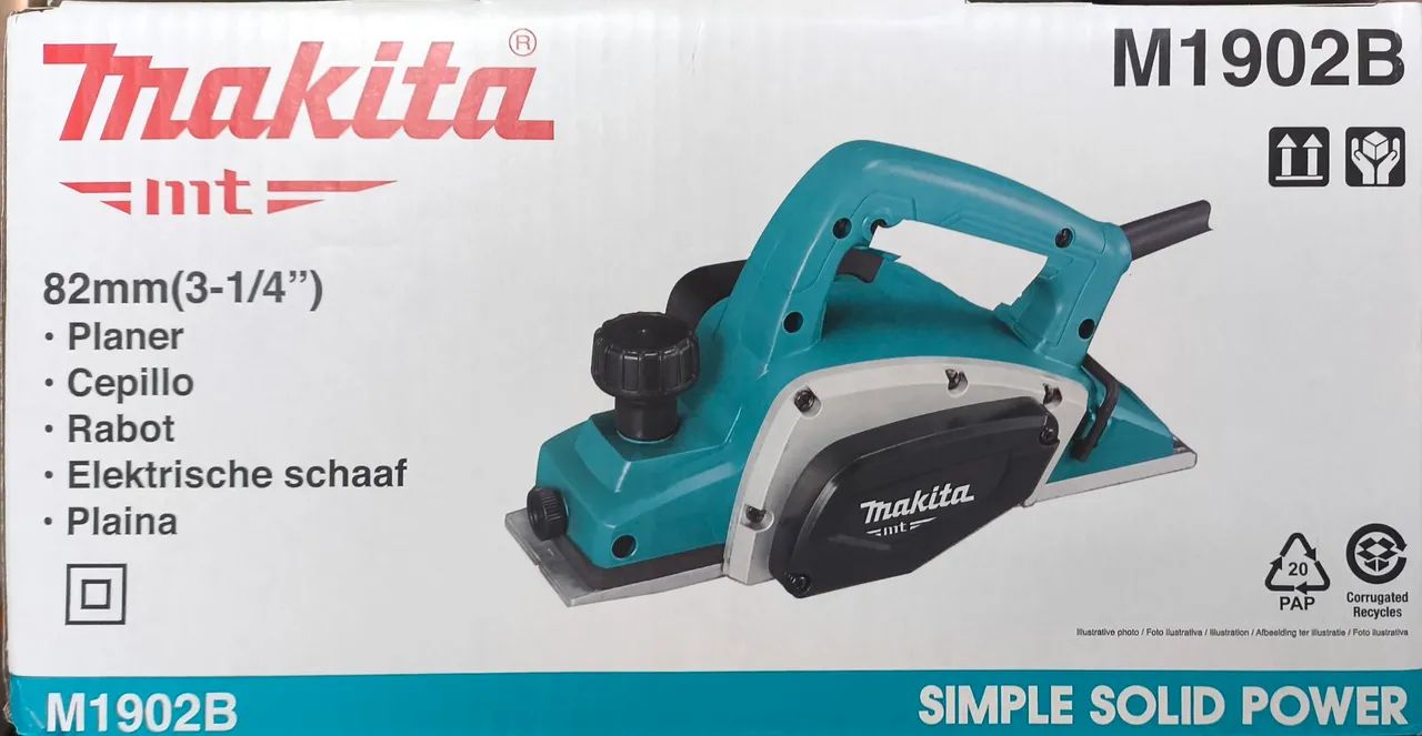 Plaina Elétrica Makita NOVA  - Foto 2