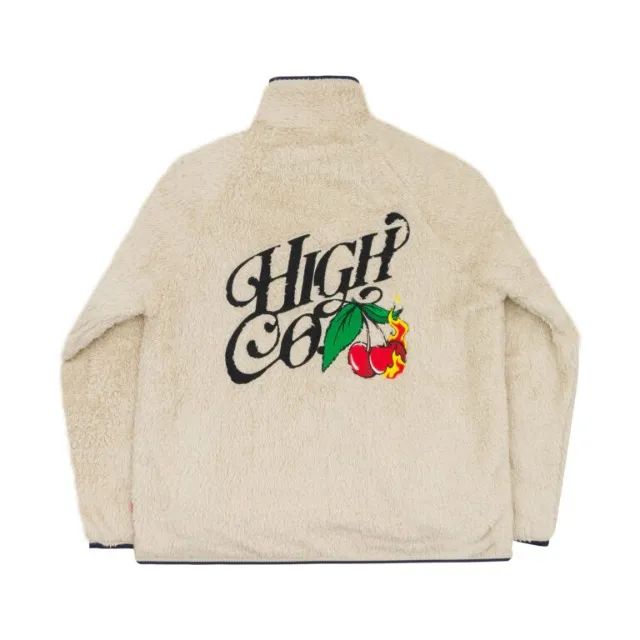 Jaqueta High Cherry Fleece Bege - Foto 2