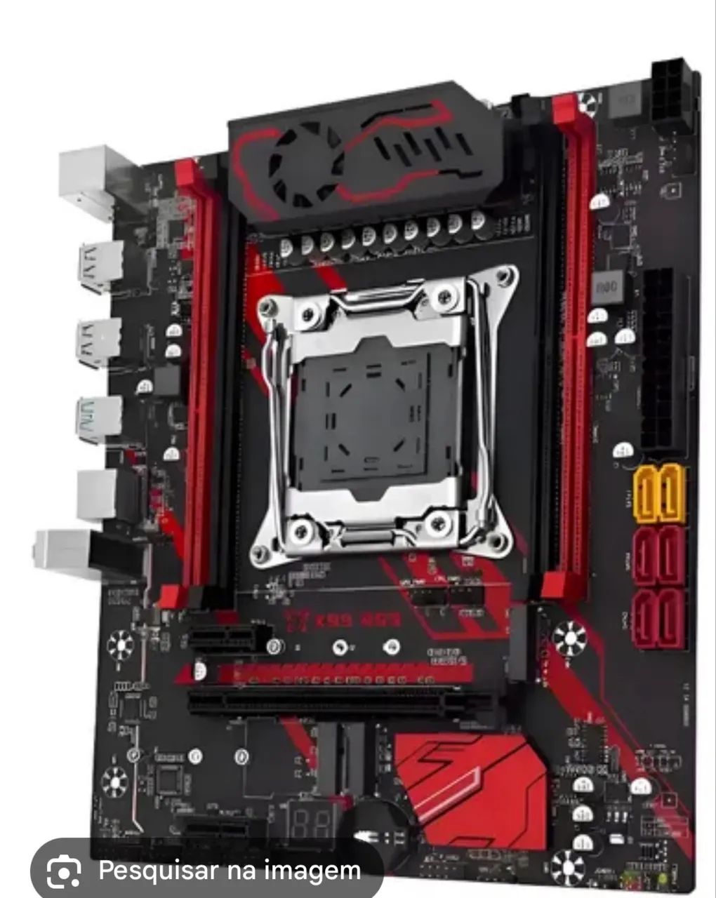 Placa Mae Machinist X99 Micro Atx Red Rs9 2.0 4 Slots Ddr4