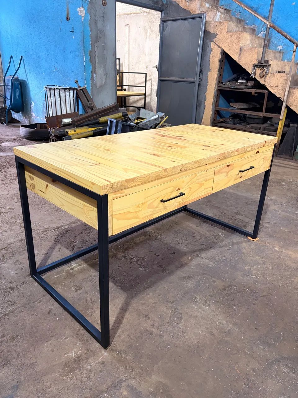 Mesa industrial pinus sob encomenda  - Foto 4