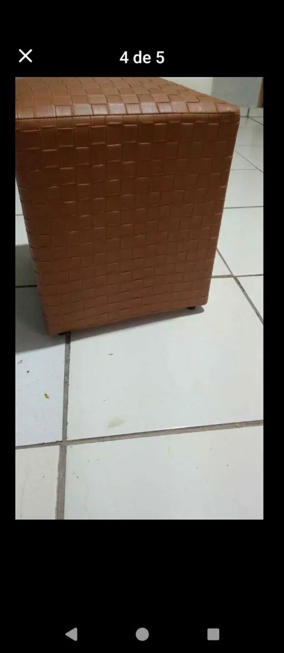 Pufe Novo couro